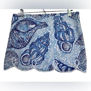 Lilly Pulitzer Stuffed Shells Collectors Originals Scalloped Skirt